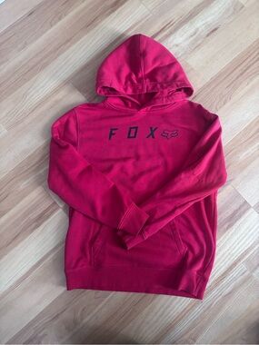 Fox Red Hoodie with Black Logo
